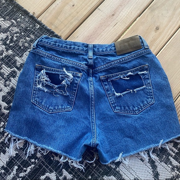 Denim Cutoff Shorts - Picture 4 of 8